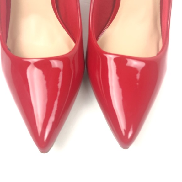 BAMBOO | Red Patent Leather Pump - Picture 10 of 14